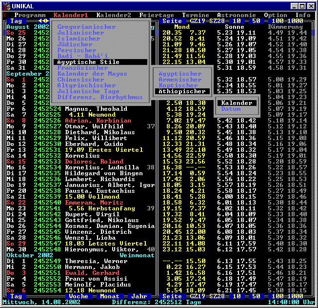 Unikal Version 20020818